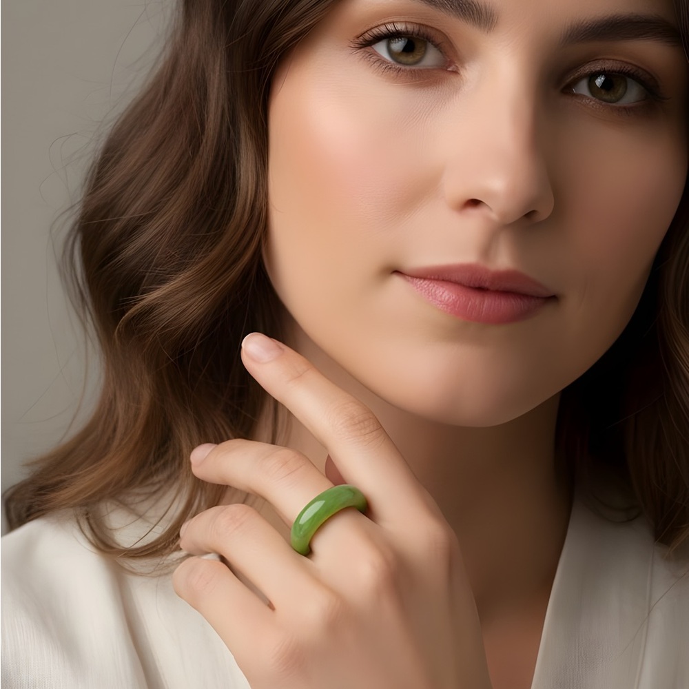 Matching JADE Bangle & Rings - Picture 7 of 8